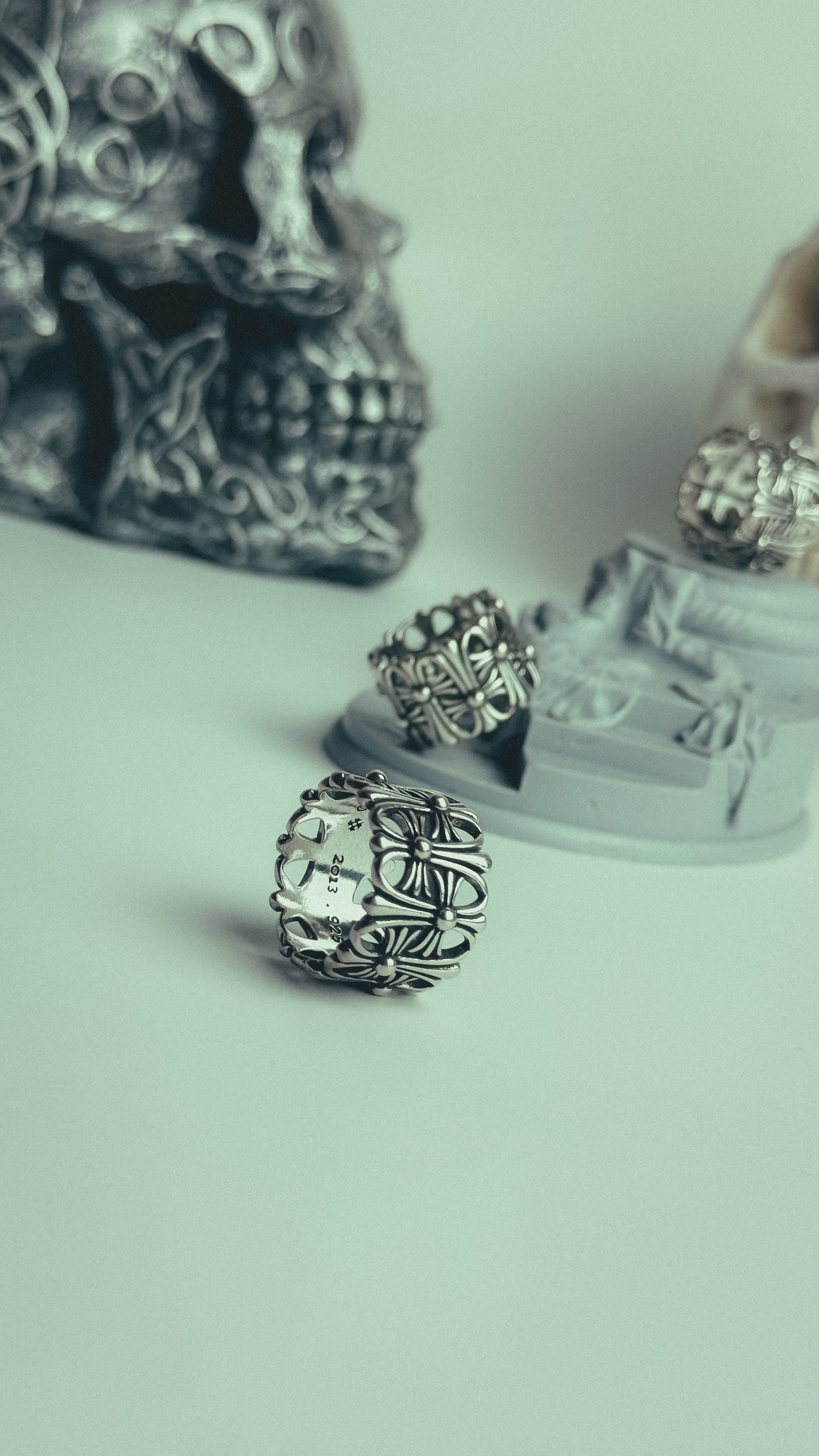 Chrome Hearts Cemetery Cross Silver (Silver 925)