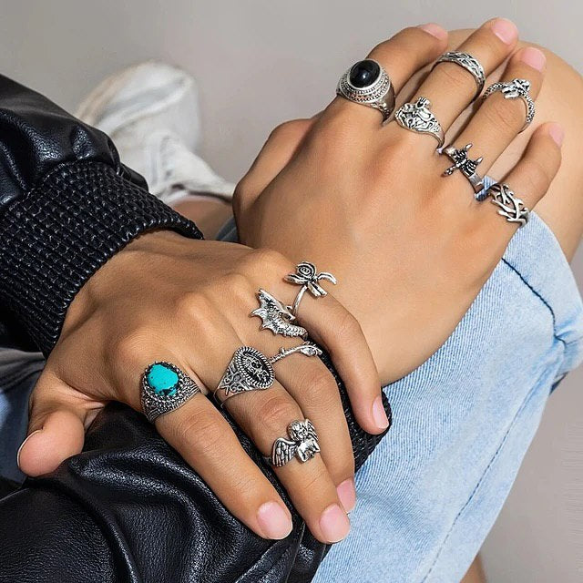 11pcs ring set