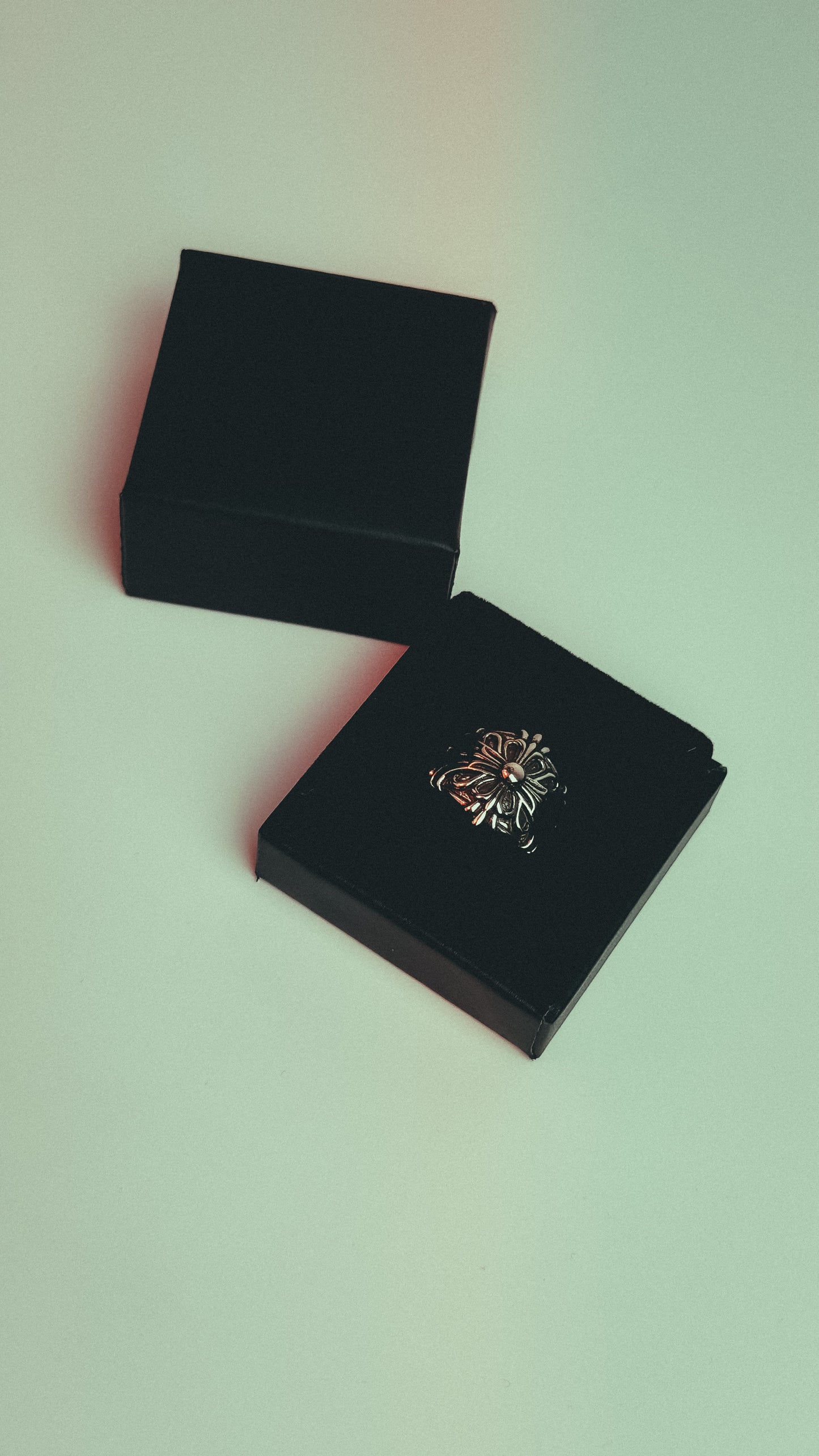 CHROME HEARTS DOUBLE FLORAL RING