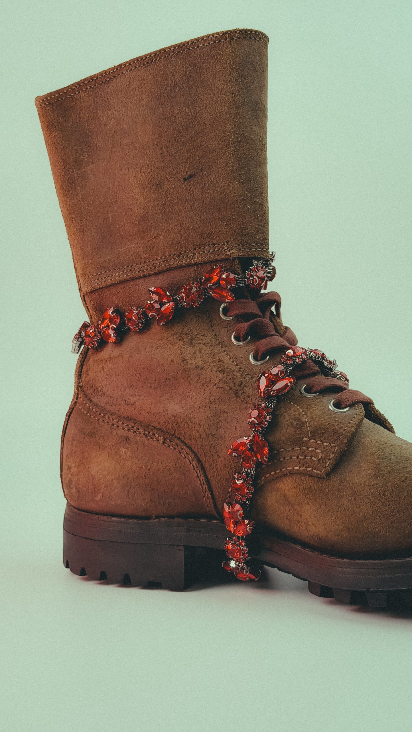 Red Rhinestone Pant Chain