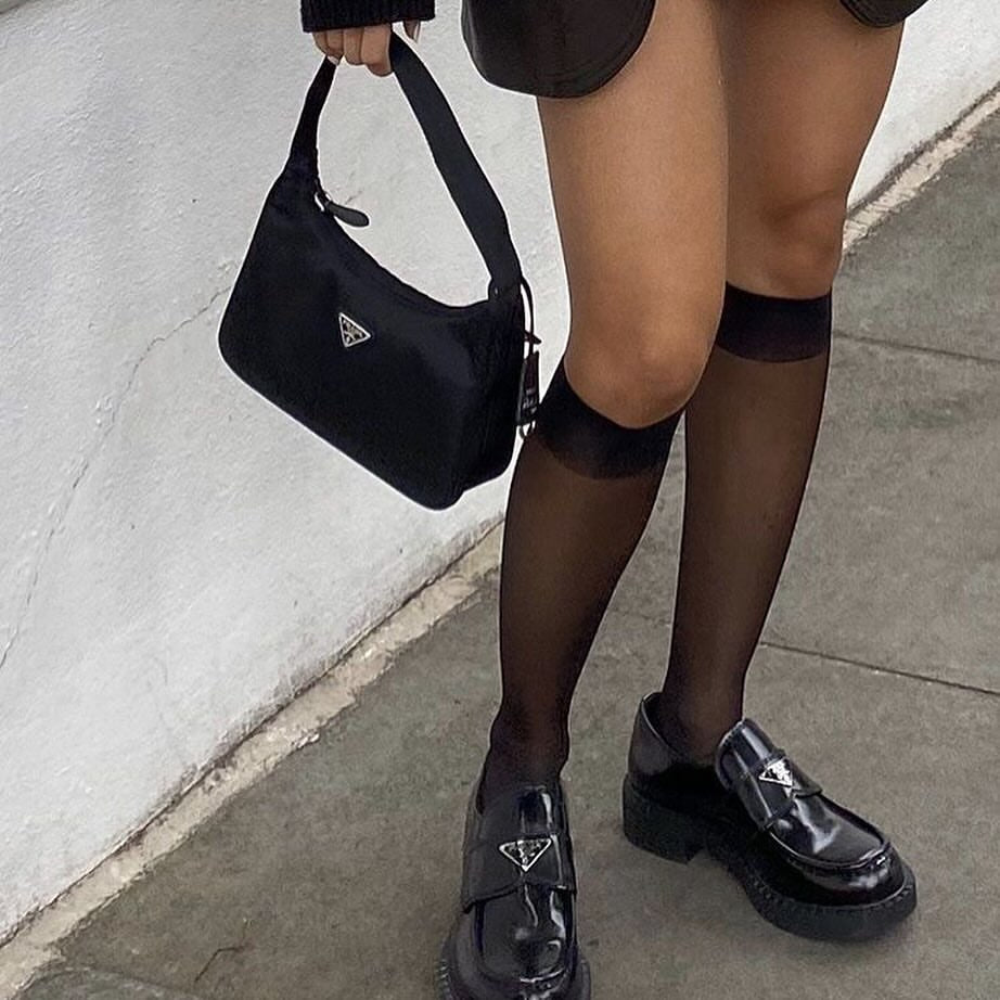 Black mini prada hand bag