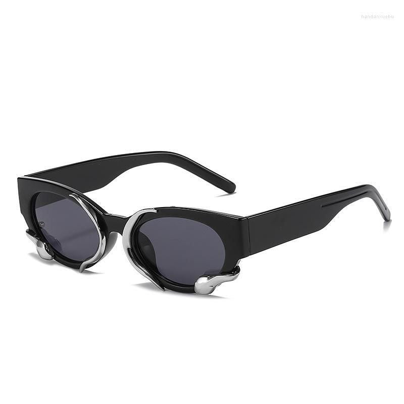 Snake Retro Oval Cat Eyes Sunglasses