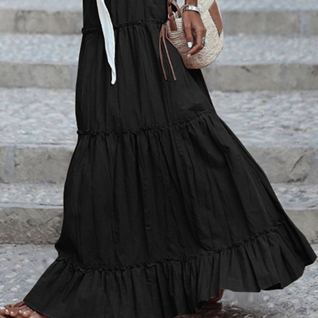 Black long goth skirt