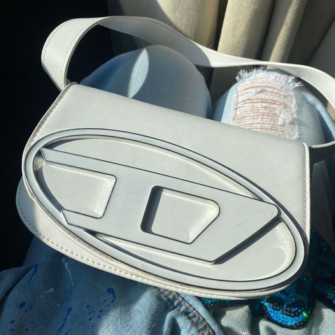 1DR - Iconic white shoulder bag in nappa leather