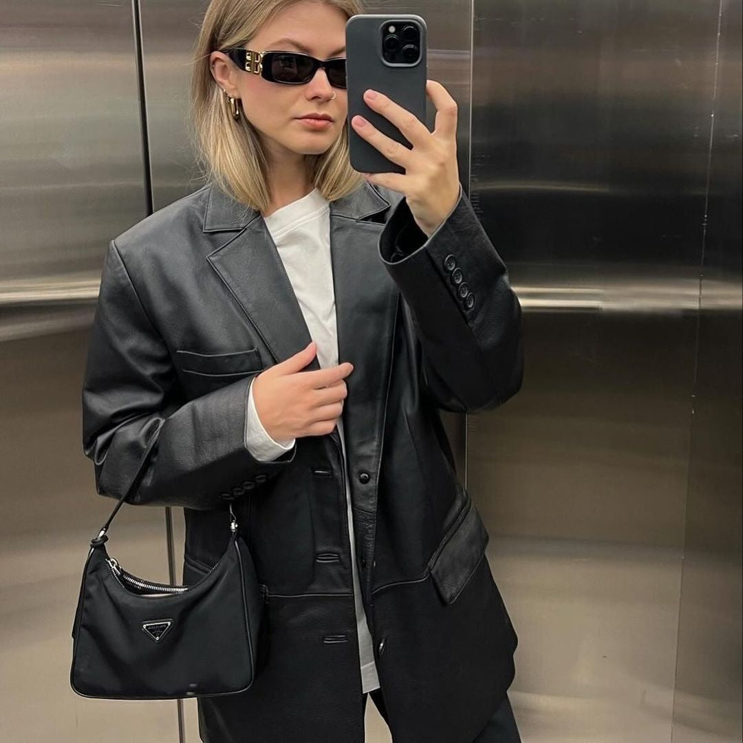 Black mini prada hand bag