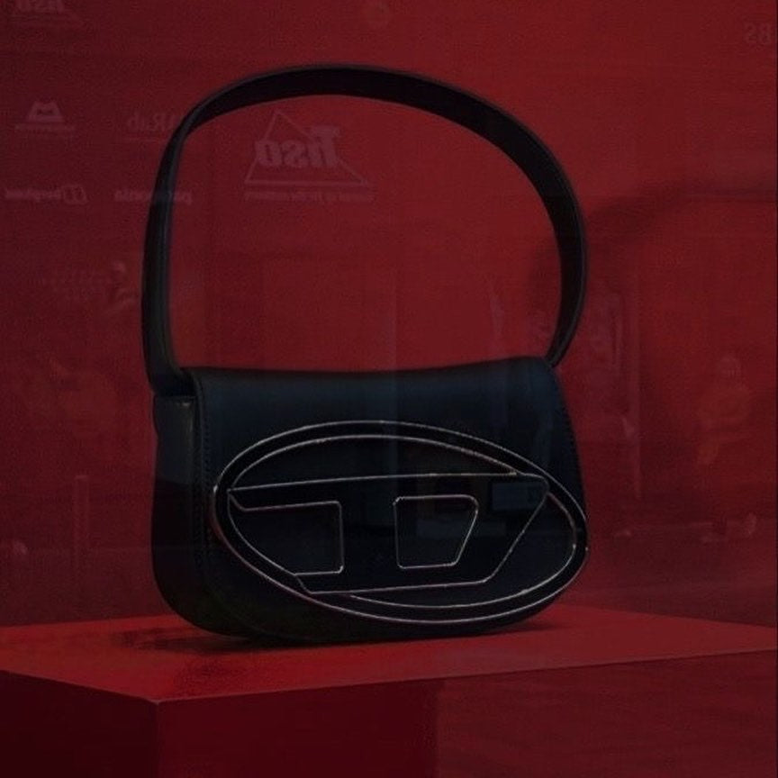 1DR - Iconic Black shoulder bag in nappa leather