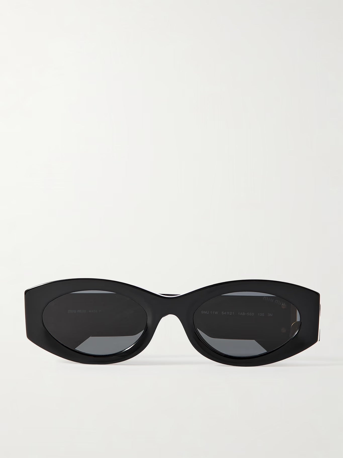 MIU MIU Glimpse oval-frame acetate sunglasses