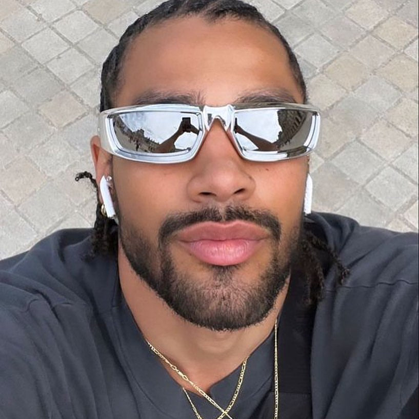 Prada silver sunglasses