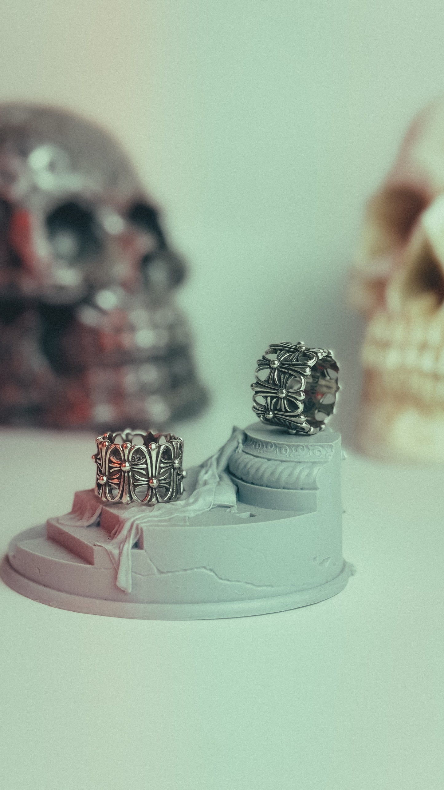  Chrome Hearts Cemetery Cross Silver (Silver 925)