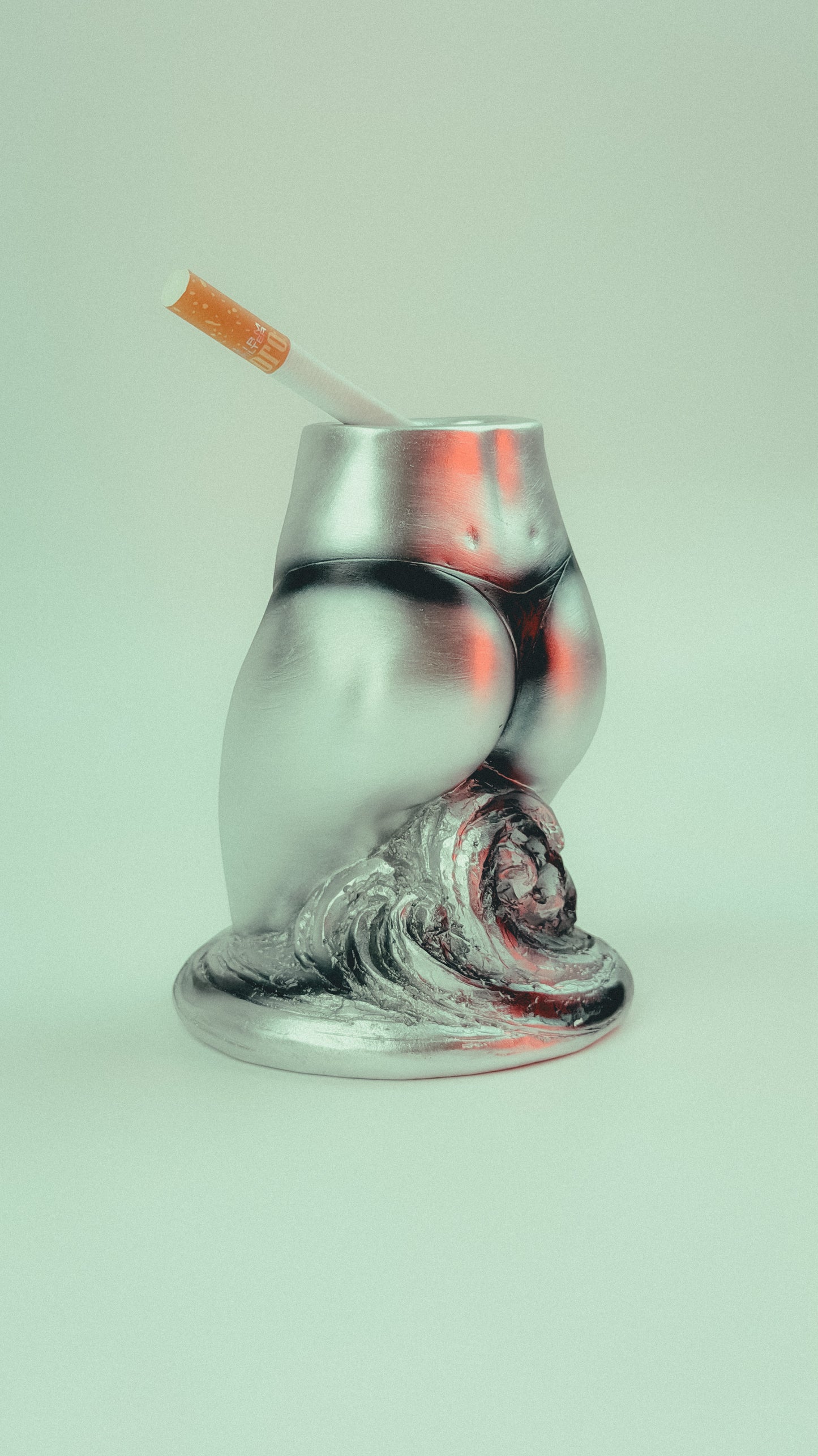 Artistic Bikini Woman Torso Ashtray