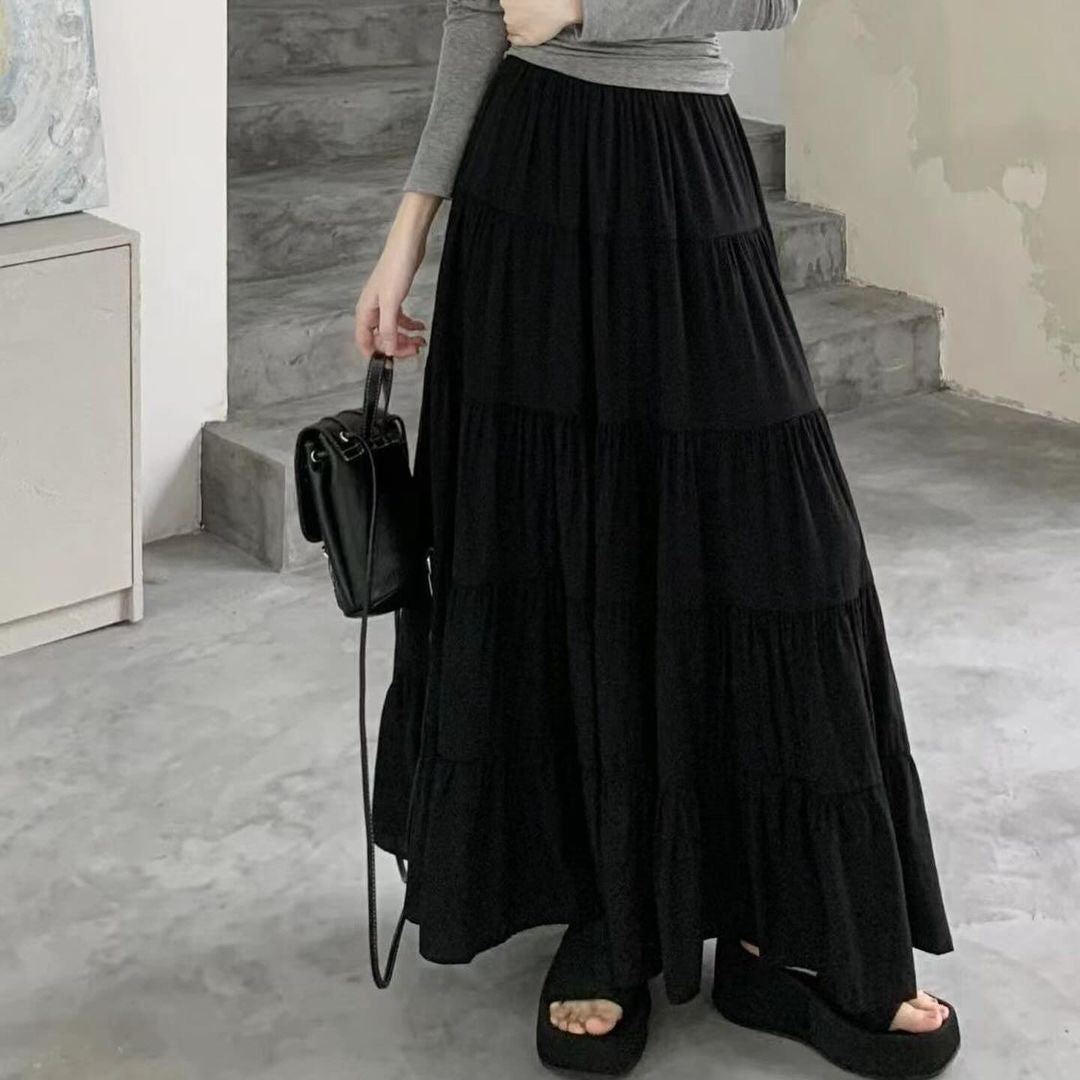 Black long goth skirt