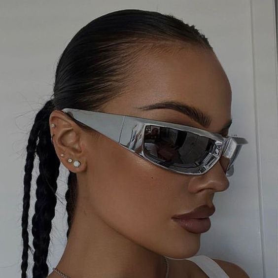 Prada silver sunglasses