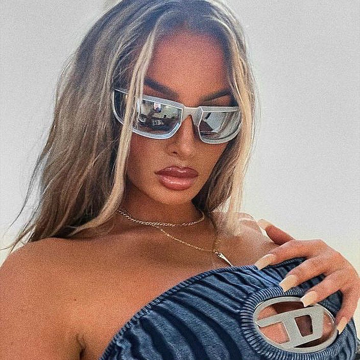 Prada silver sunglasses