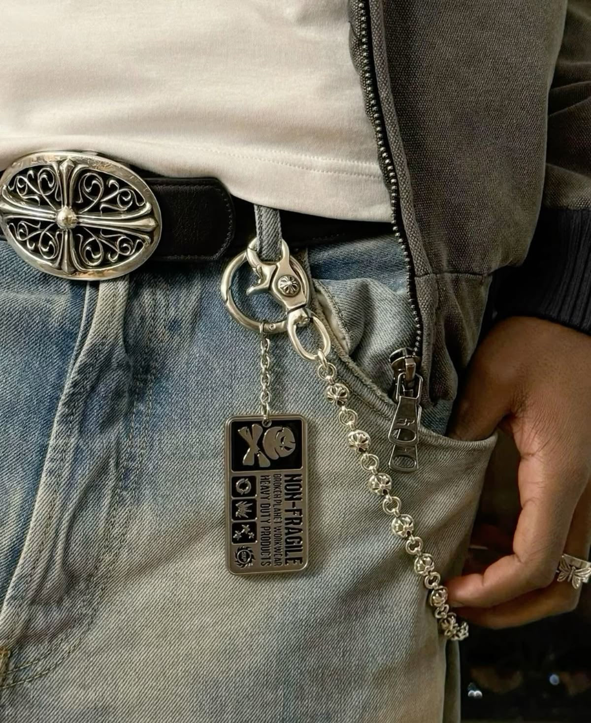 chrome hearts belt