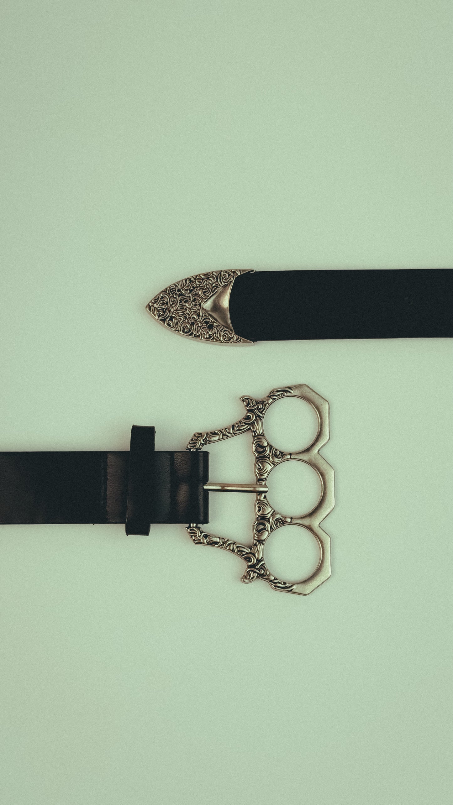 Vintage Knuckle Buckle Leather Belt
