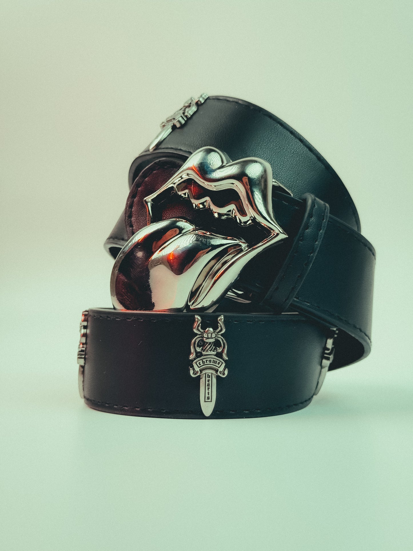 Rolling Stone x Chrome Hearts belt