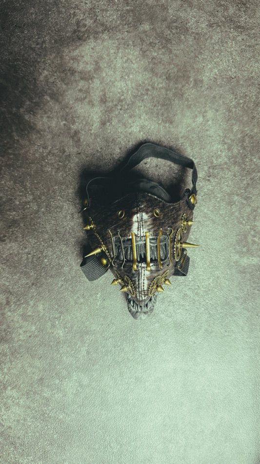 Men/Women Steampunk Retro Gothic Leather Mask Cosplay Gears Mask