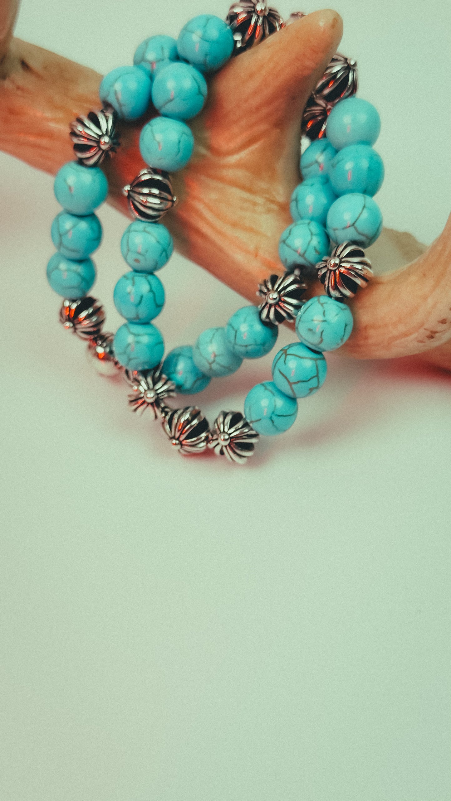 Chrome Hearts Bracelet With Turquoise Ston