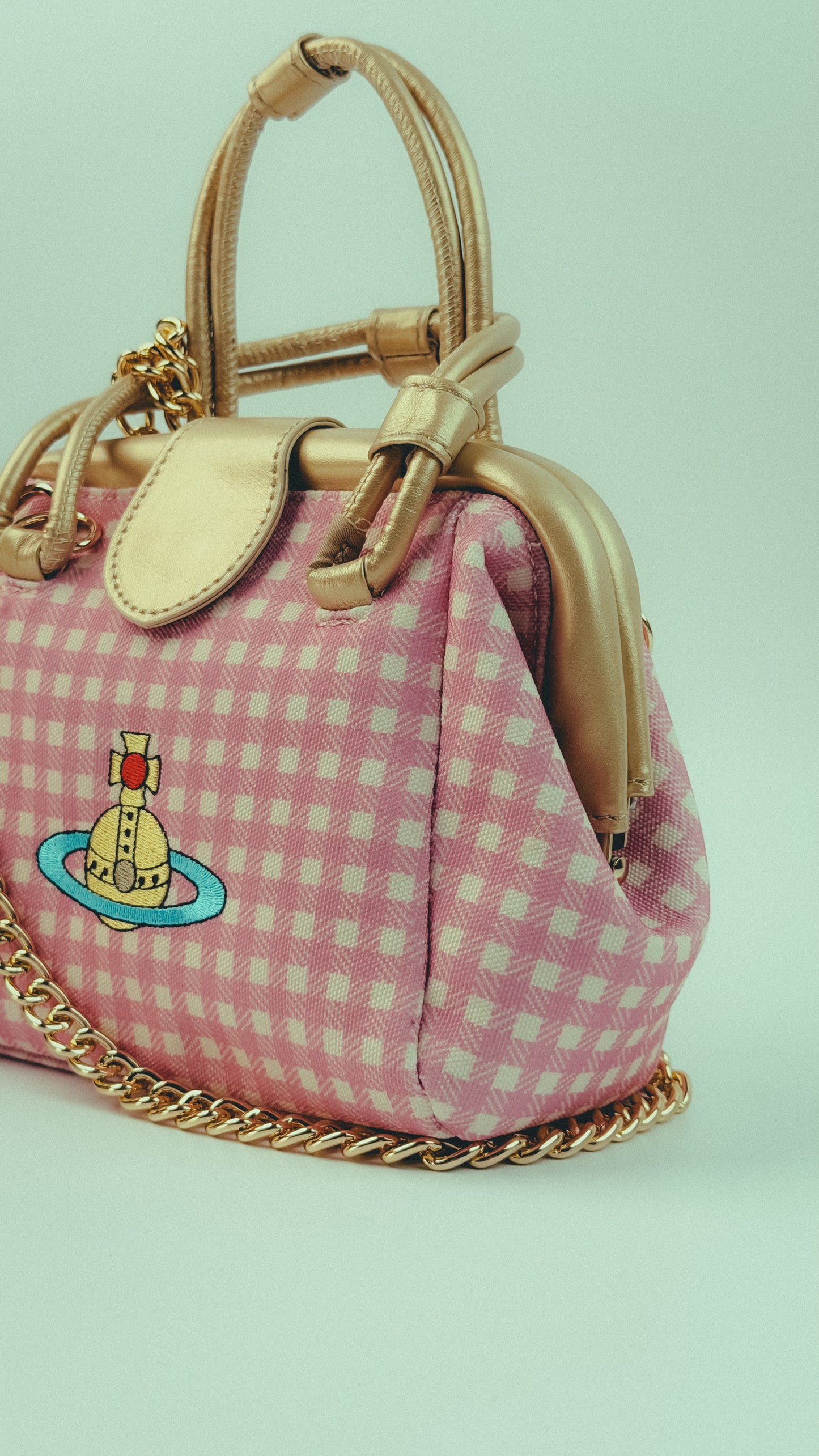 Vivienne Westwood Pamela Gingham Frame Bag
