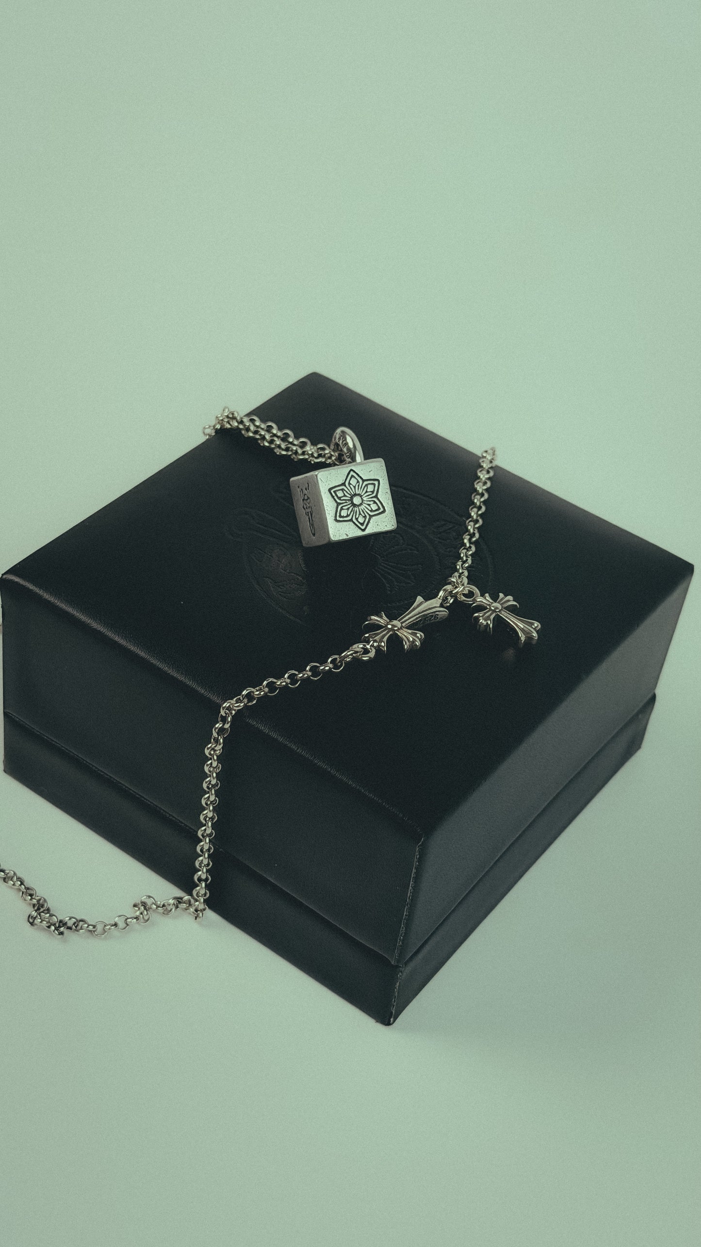 Dice CHROME HEARTS  CROSS Necklace