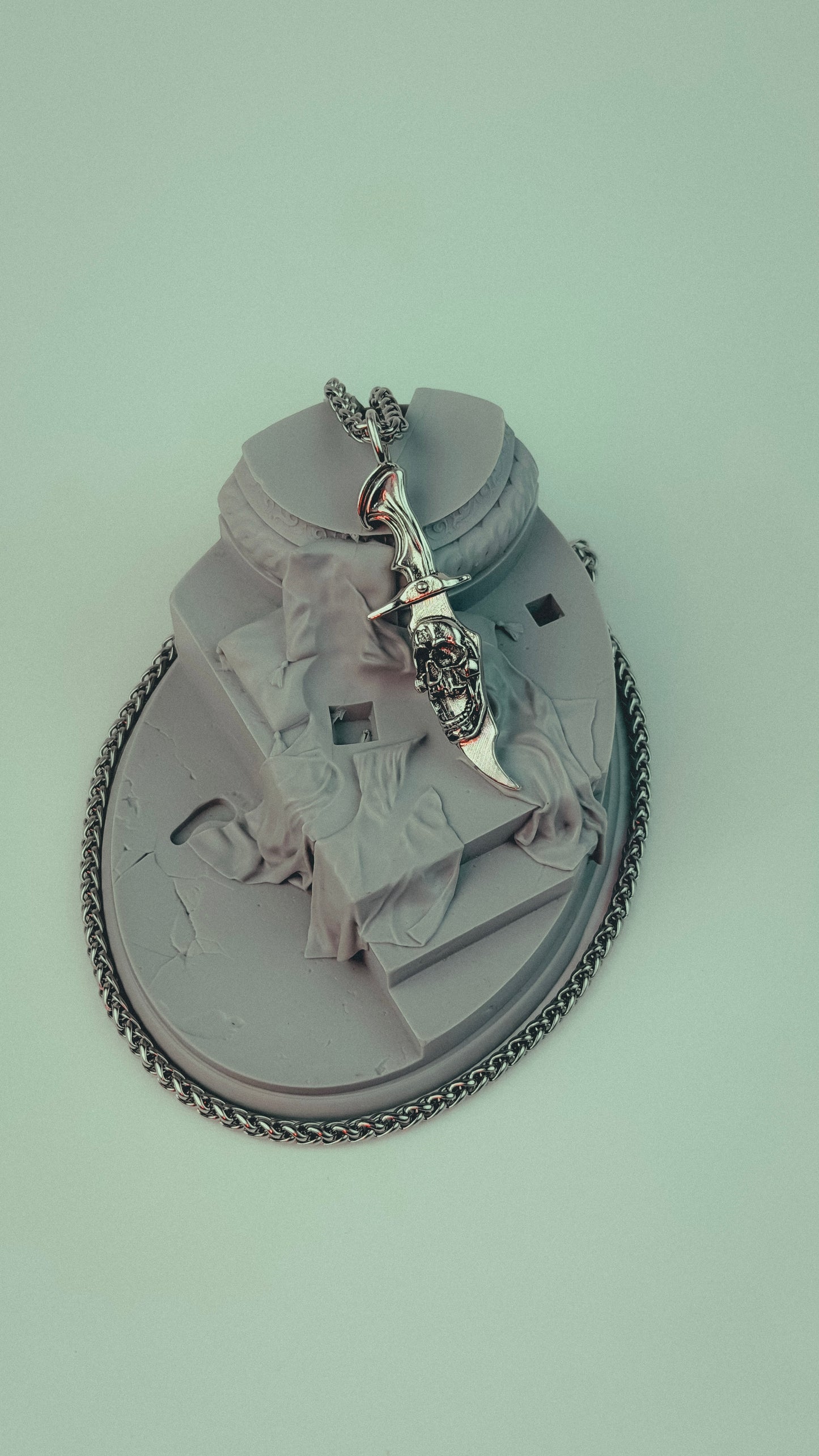 Evil skull Dagger Necklace