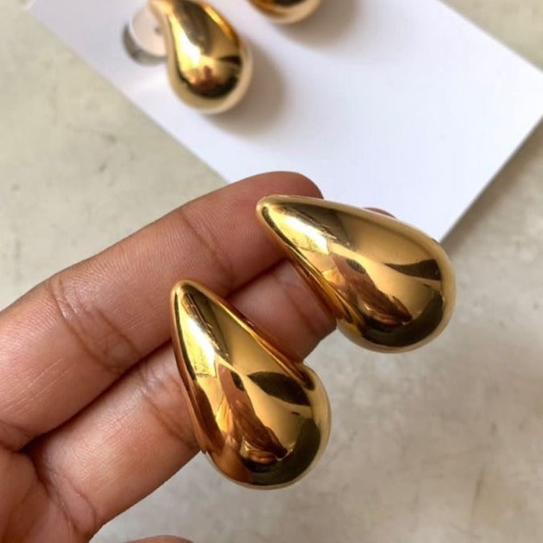 Gold bottega veneta earring