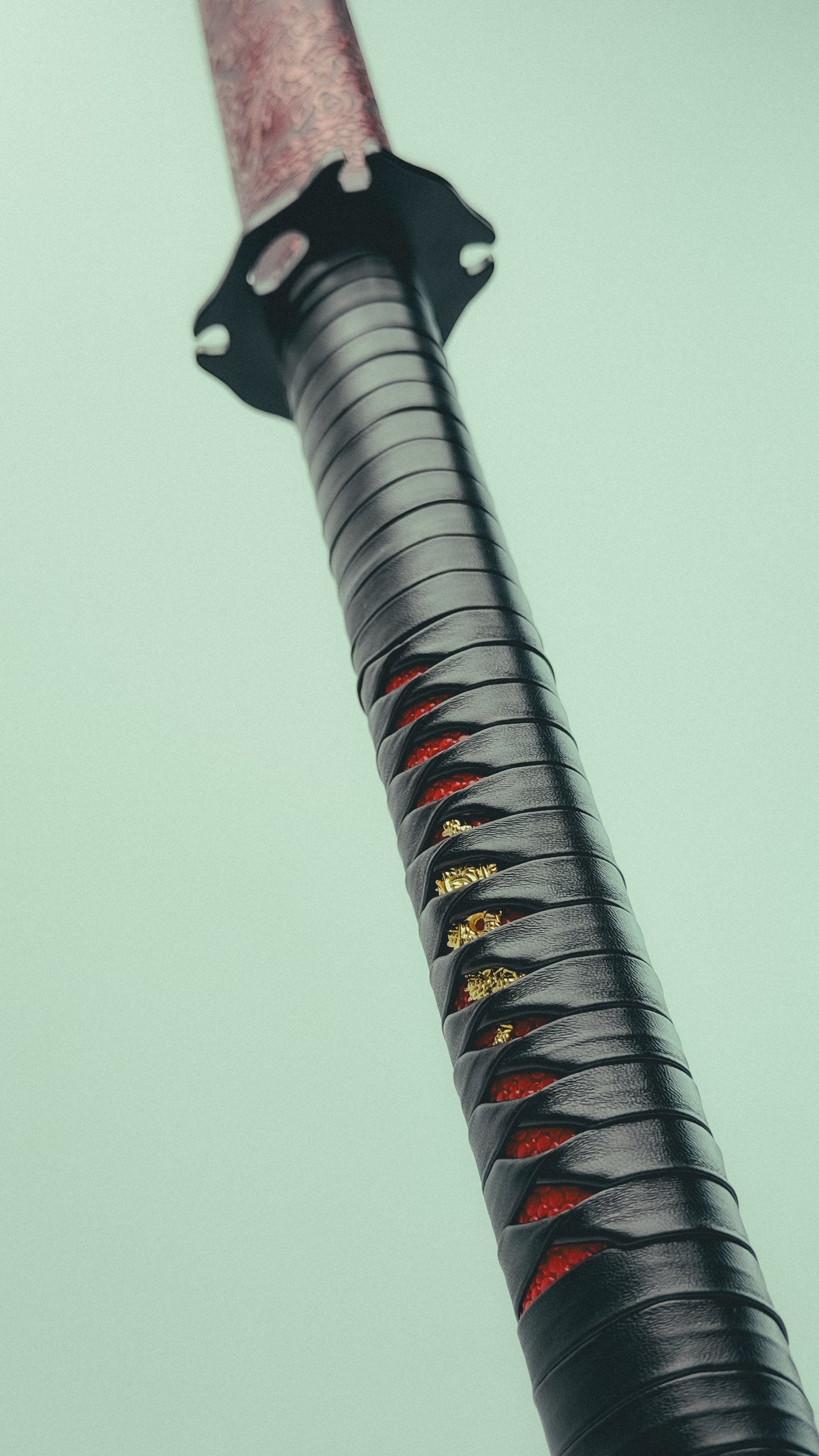 Red Dragon Manganese Steel Katana Sword