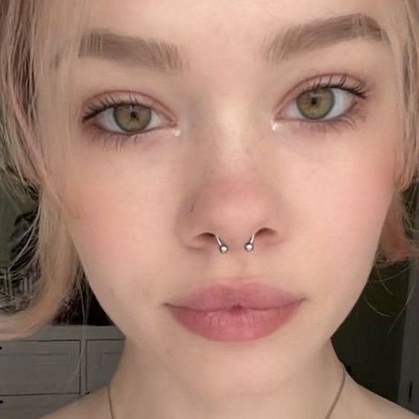 nose piercing (بدون ثقب)