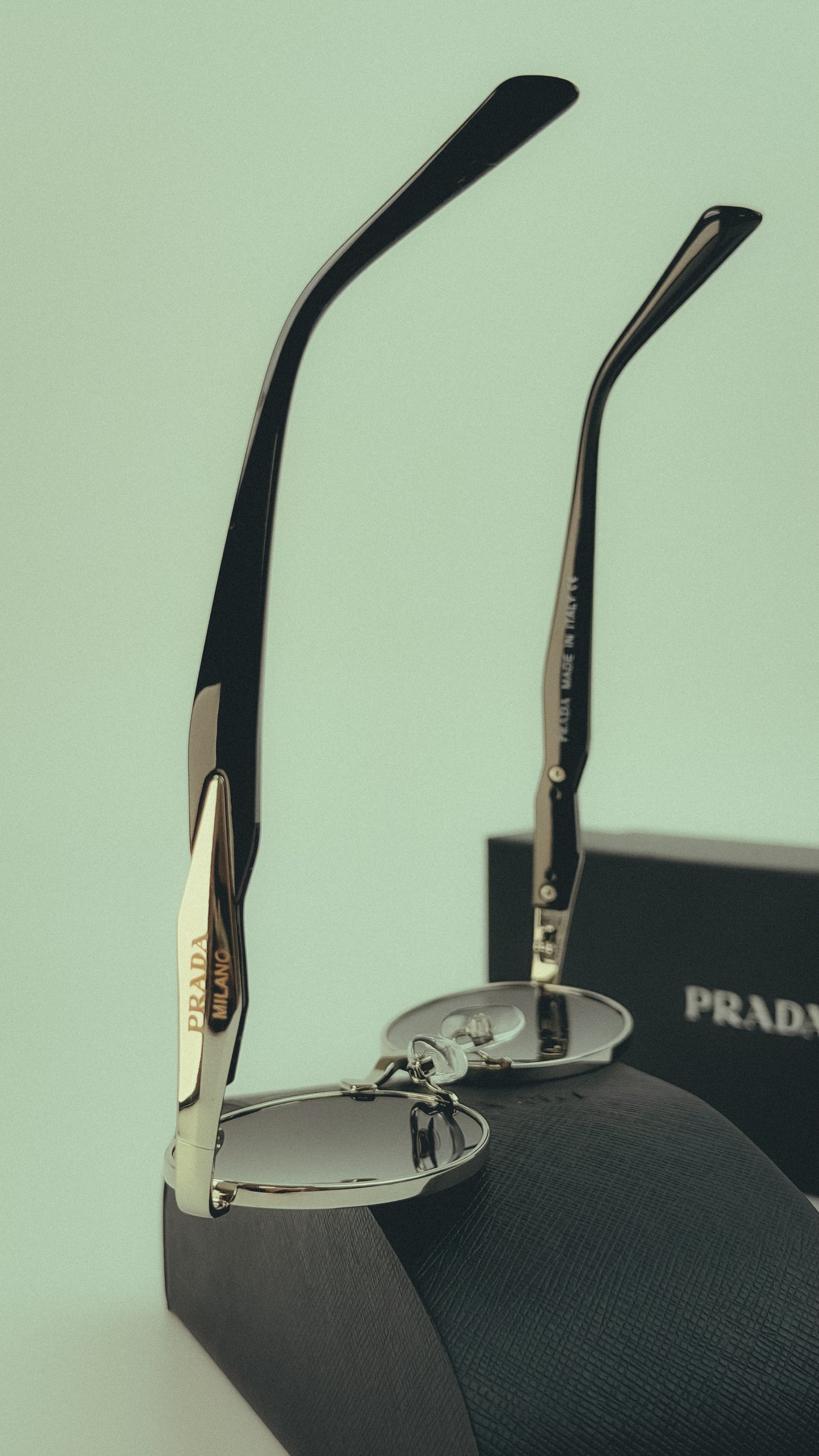 PRADA PR 65ZS Grey Lenses Sunglasses