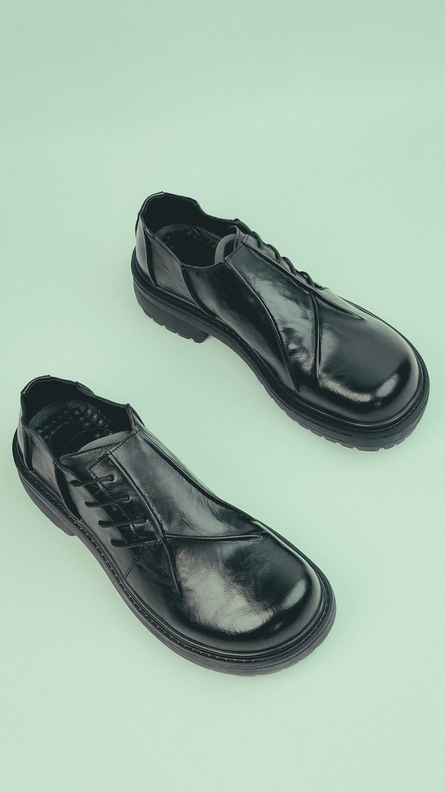 Black Low-Top Derby Shots