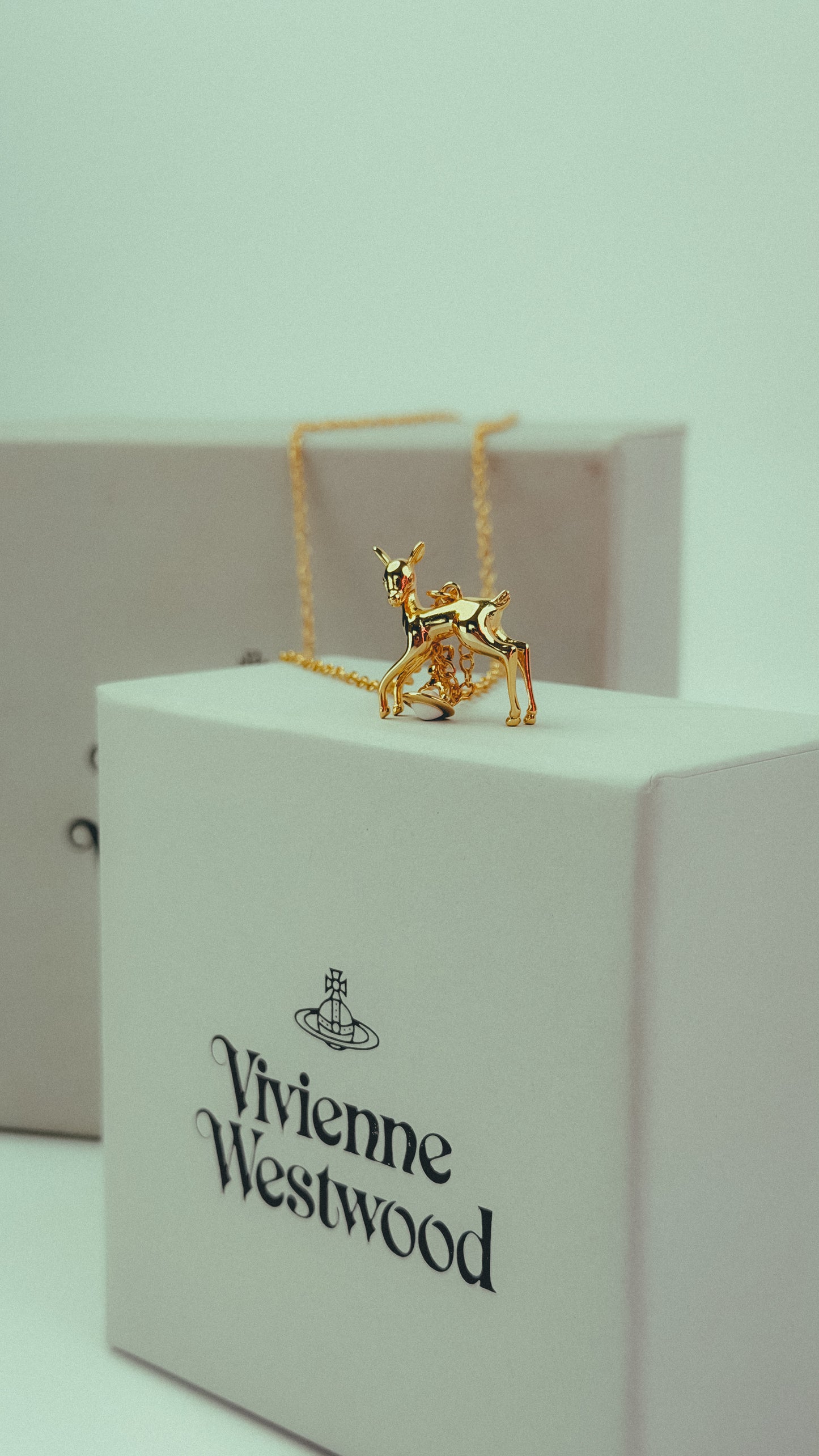 Vivienne Westwood Tiny Deer Pendant Necklace