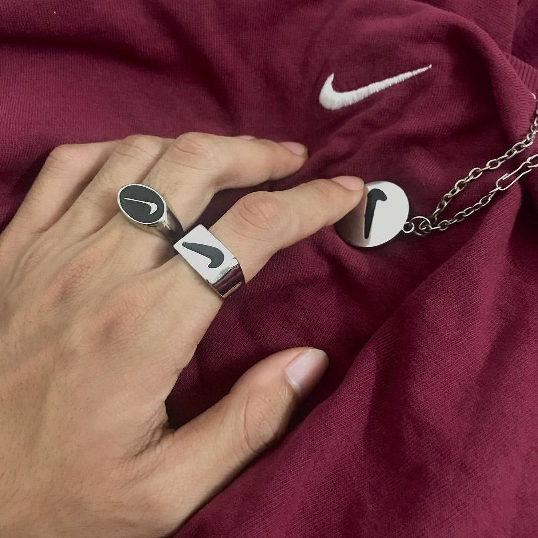 Nike silver ring