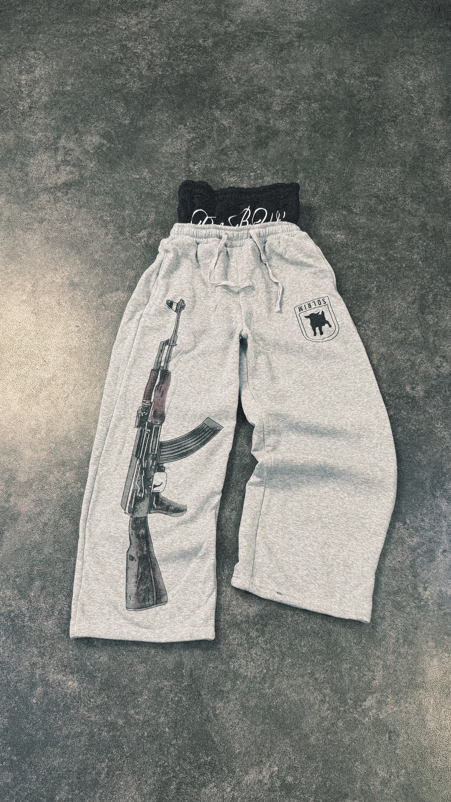 Sweatpants with AK-47 Print