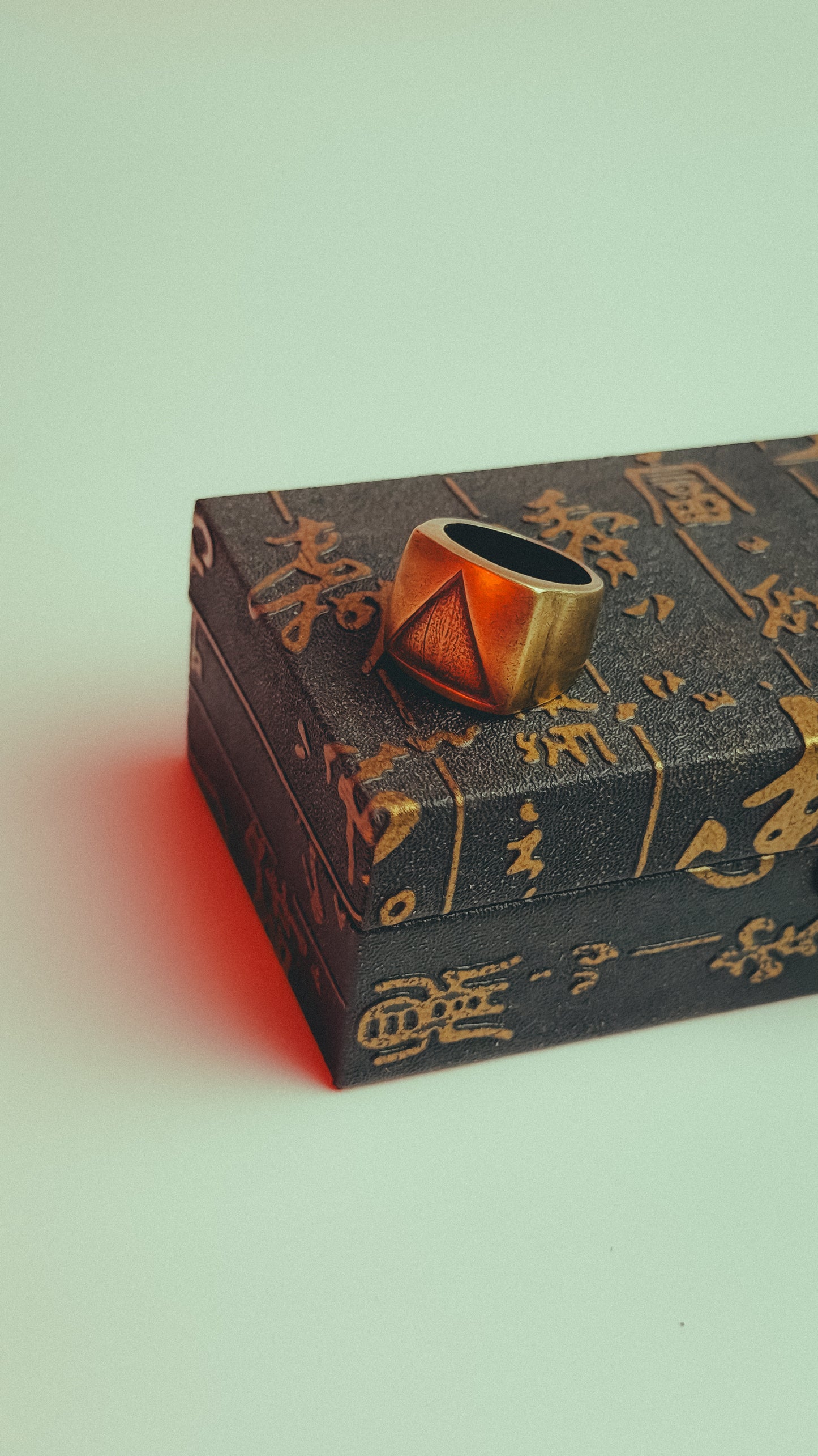 Modern Ring with Triangle Design
