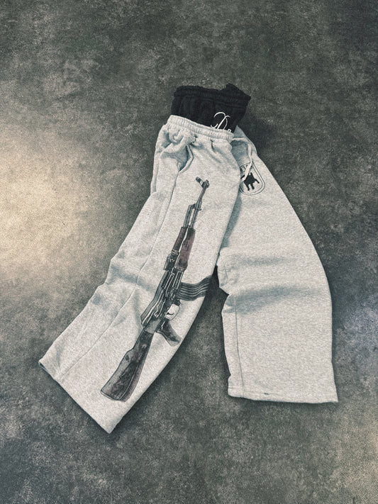 Sweatpants with AK-47 Print