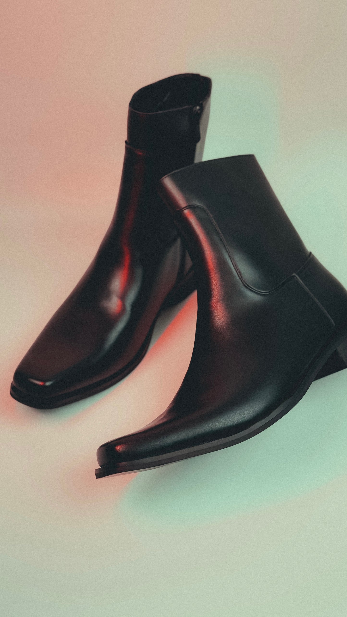 Black Leather Chelsea Boots