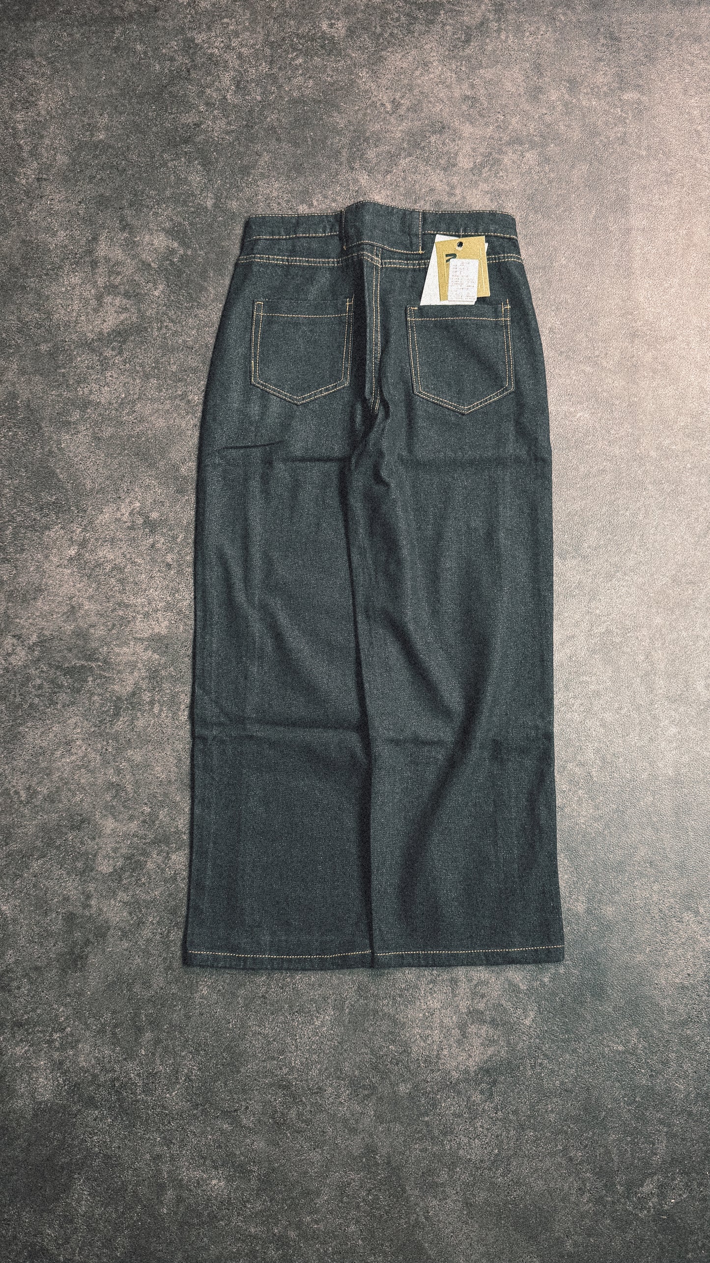 Black Embroidered Baggy Pants