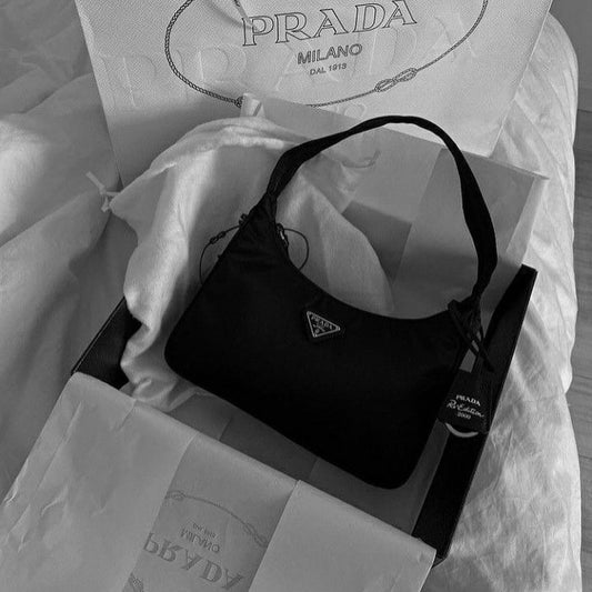 Black mini prada hand bag