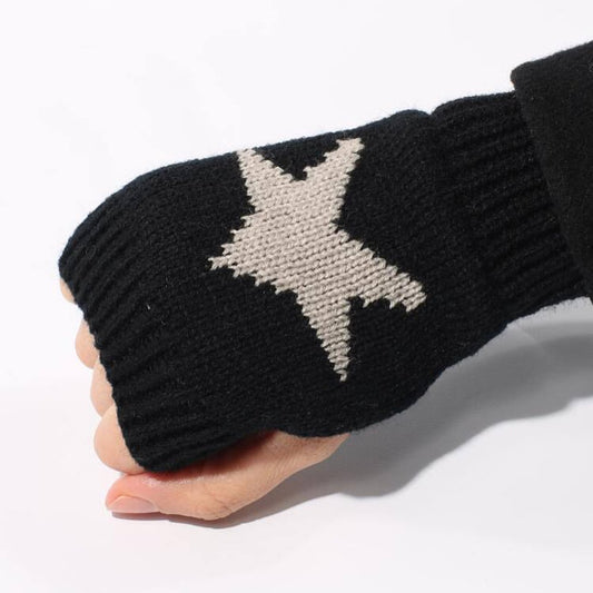 Winter Knitted Gloves Y2 Half Finger