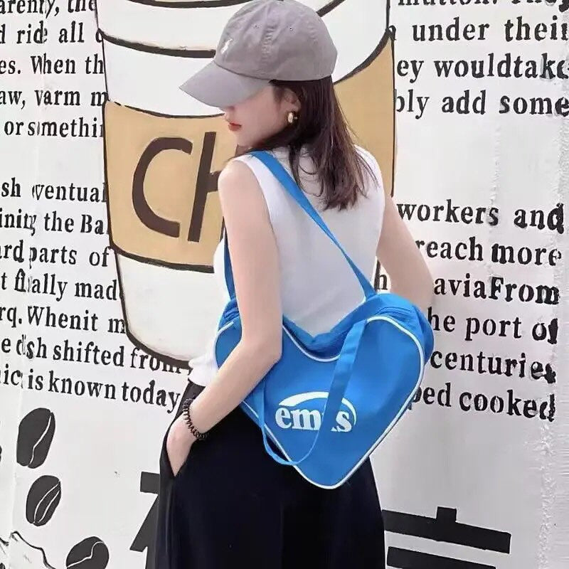 Blue emis shoulder bag