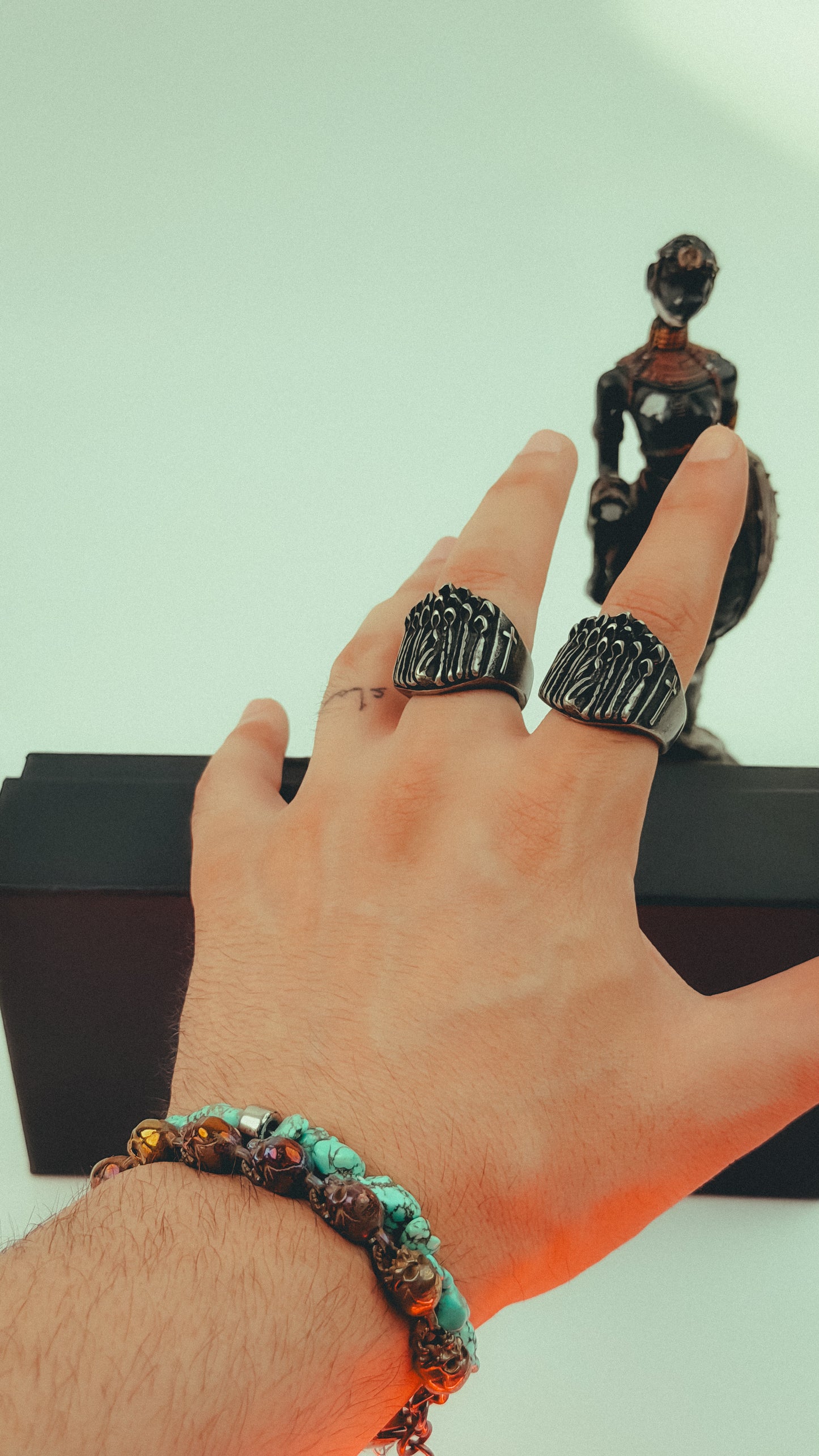 Vintage Monks & Cross Signet Ring