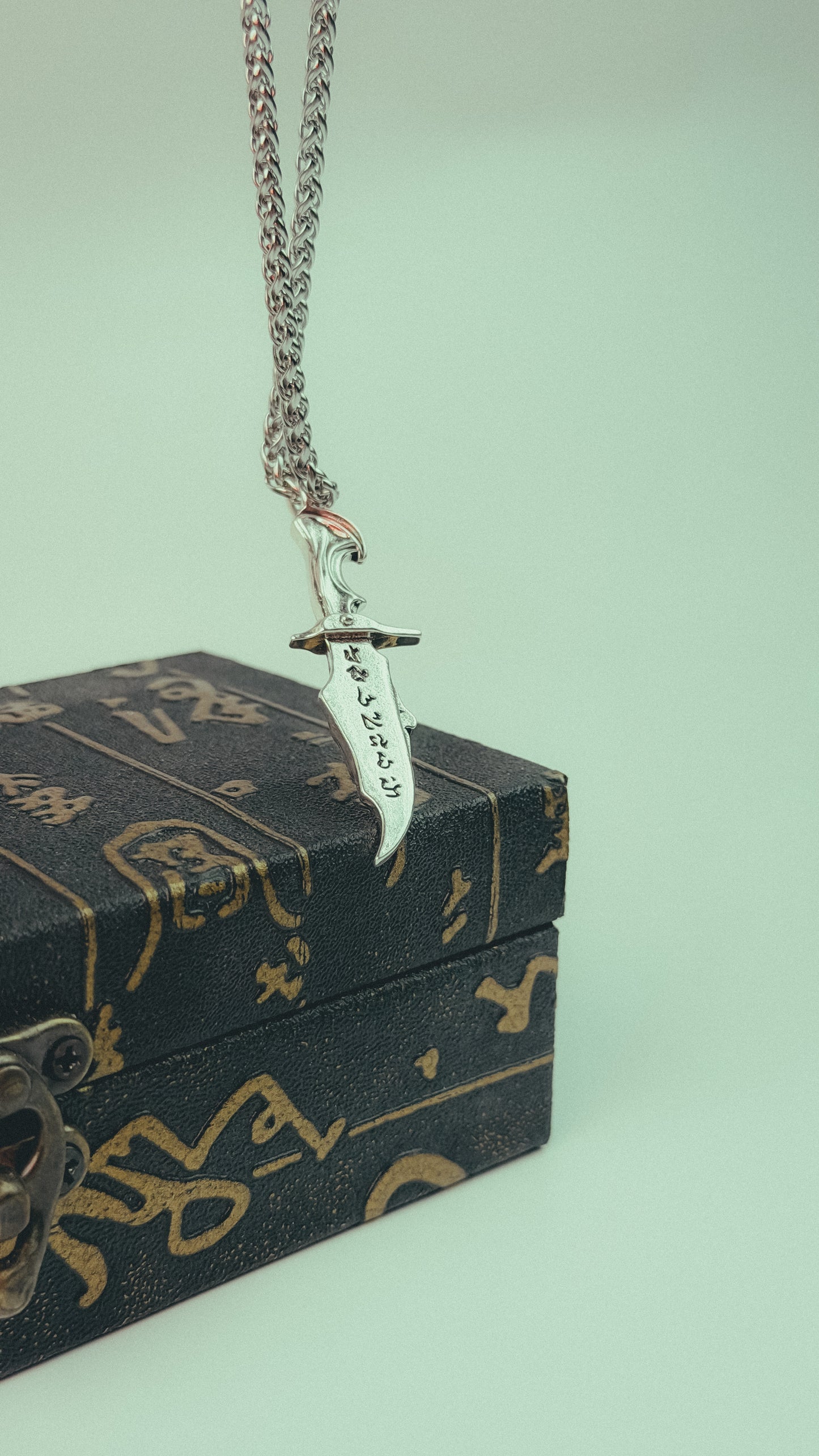 Evil skull Dagger Necklace