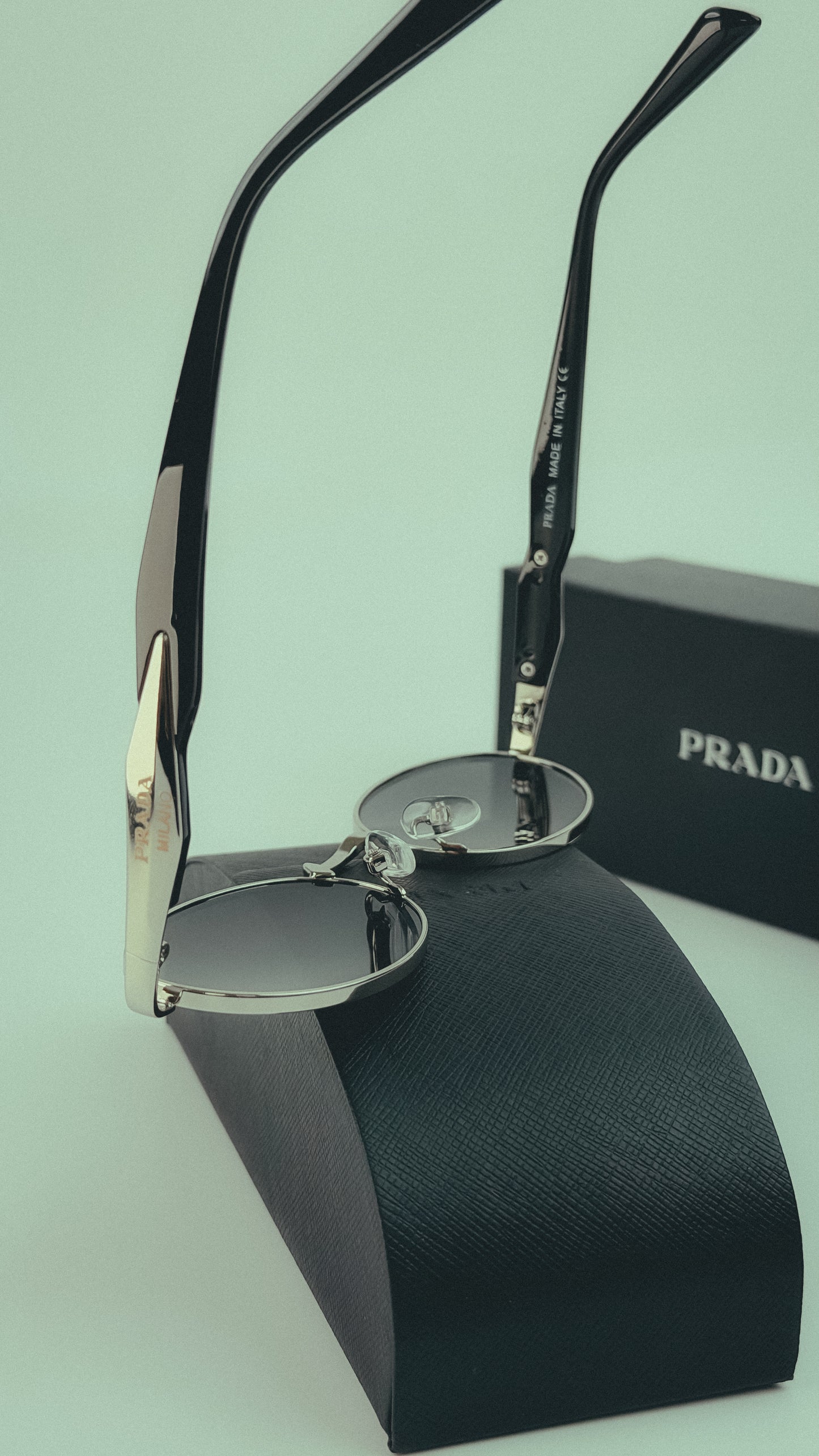 PRADA PR 65ZS Grey Lenses Sunglasses