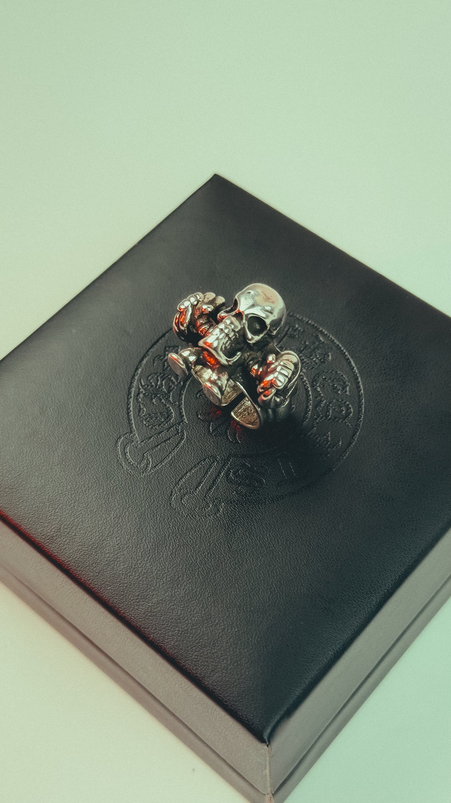 Chrome Hearts Miao Silver Skull Head Ring