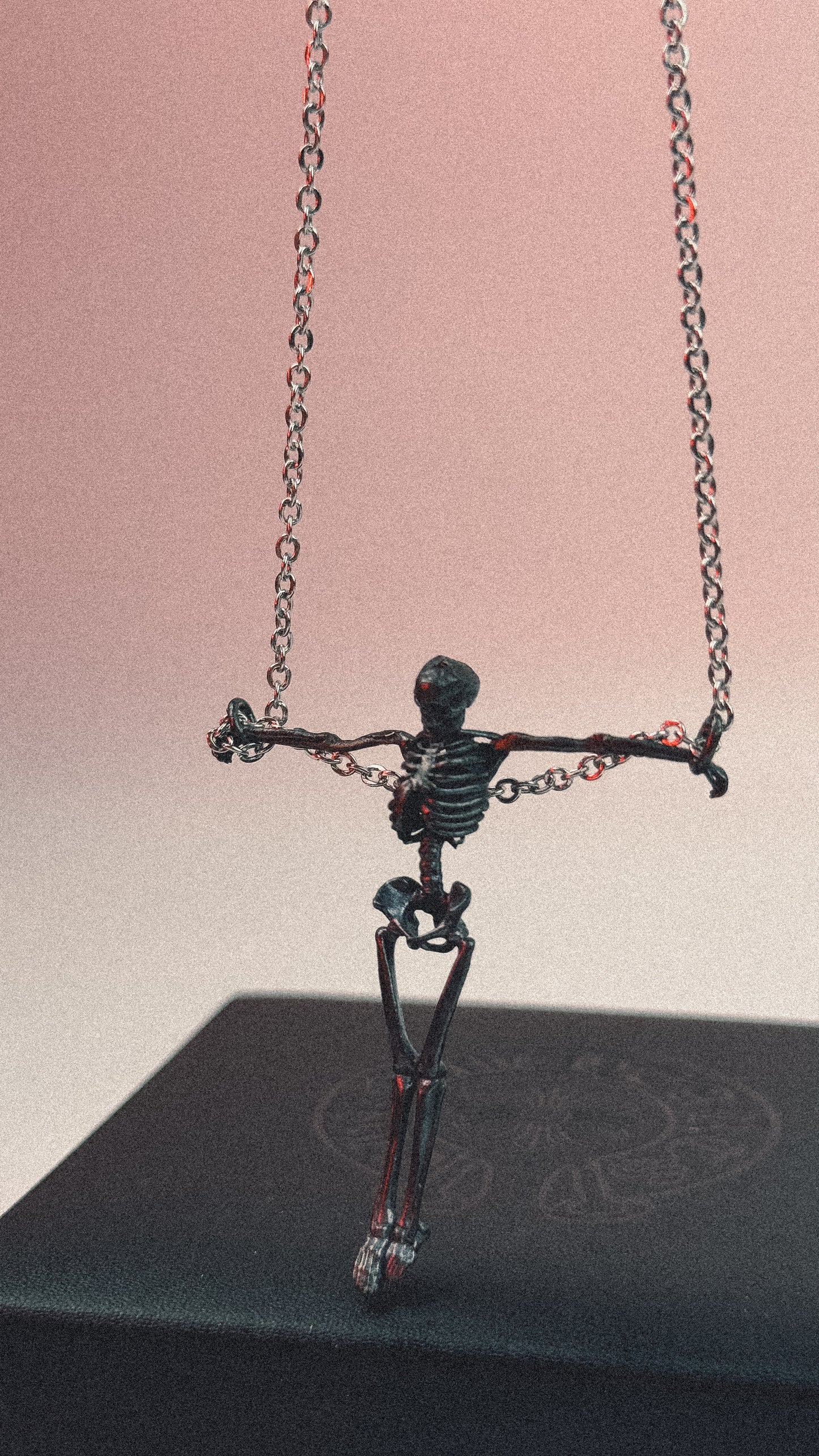 Crucified Skeleton Necklace