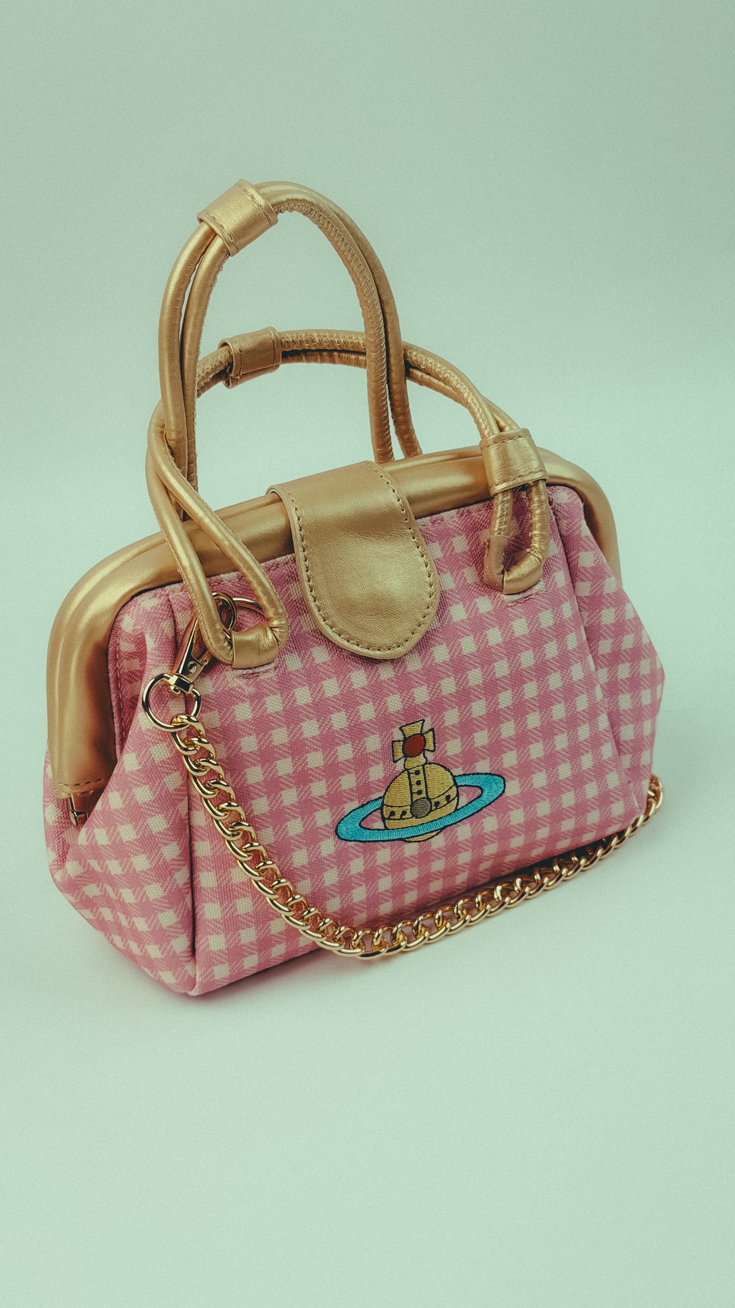 Vivienne Westwood Pamela Gingham Frame Bag