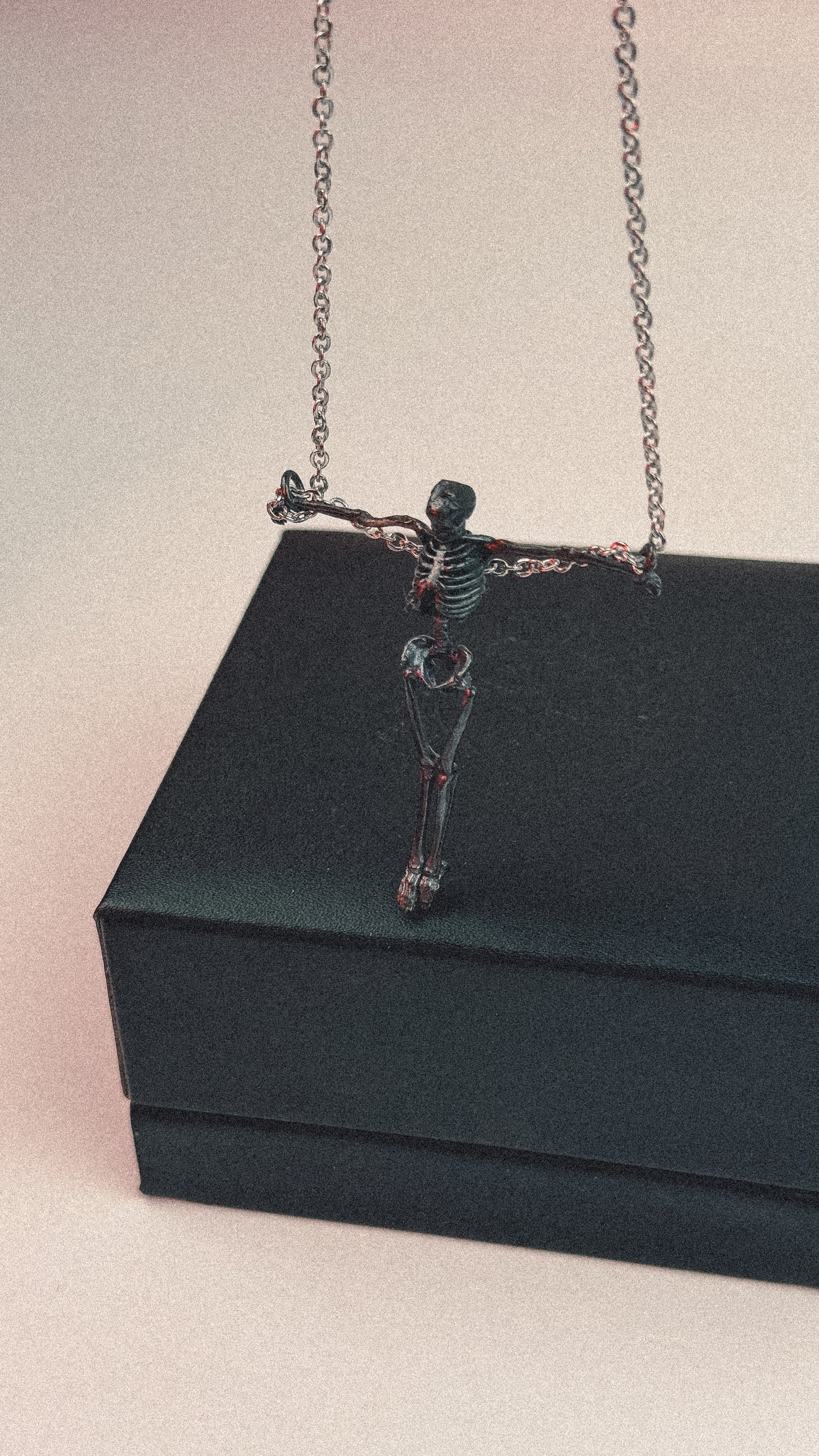 Crucified Skeleton Necklace