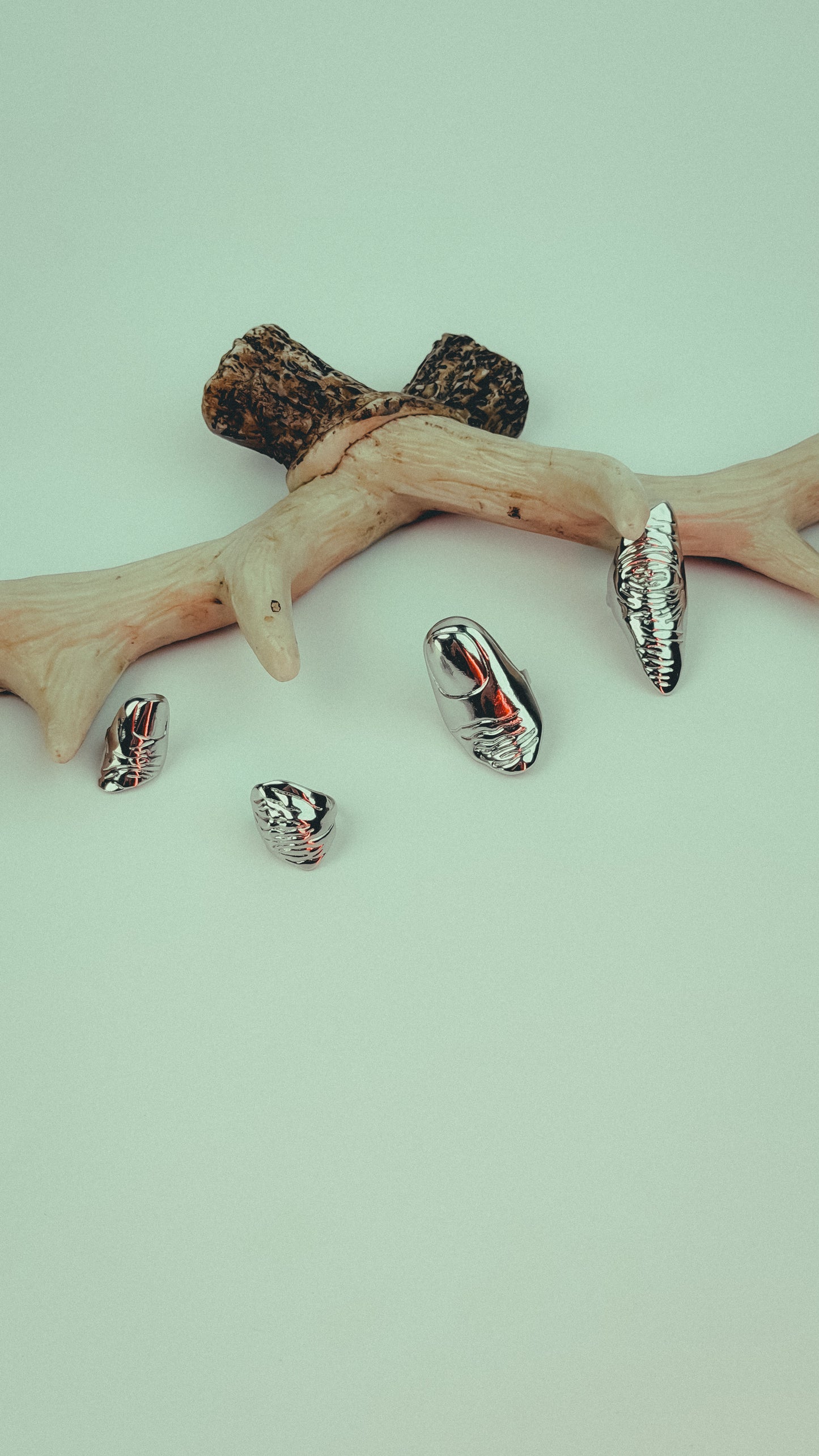 Surrealist Sterling Silver Fingertip Armor