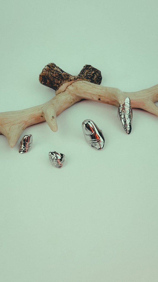 Surrealist Sterling Silver Fingertip Armor