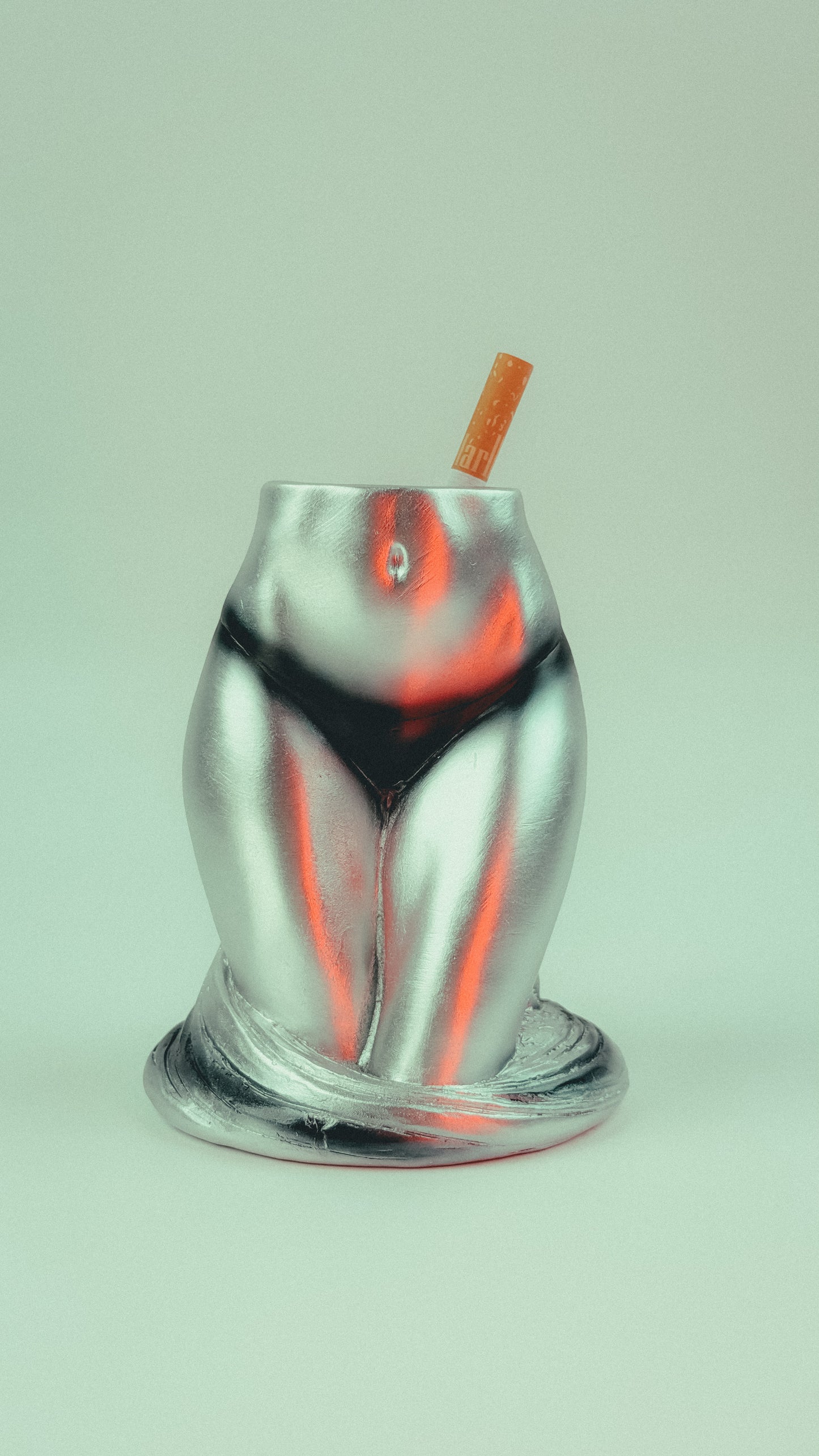 Artistic Bikini Woman Torso Ashtray